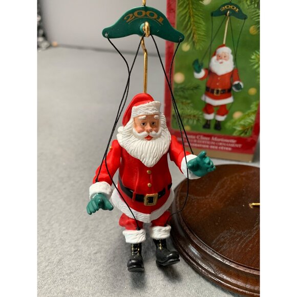 Hallmark Keepsake Ornament Santa Claus Marionette 2001 Collectors Club Christmas - Picture 2 of 7